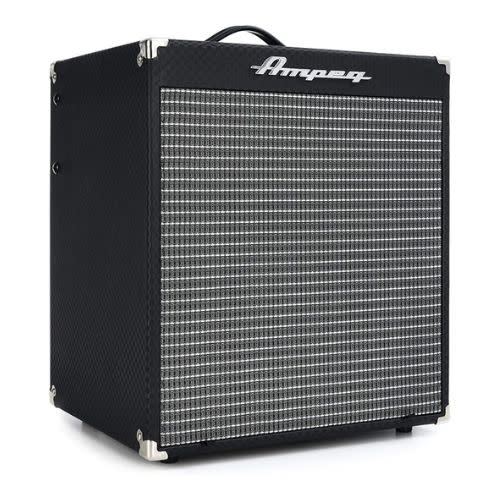 black and silver bass amp