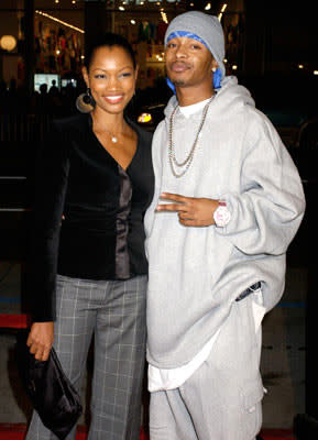 Garcelle Beauvais-Nilon and Chingy at the Hollywood premiere of Paramount Pictures' Coach Carter
