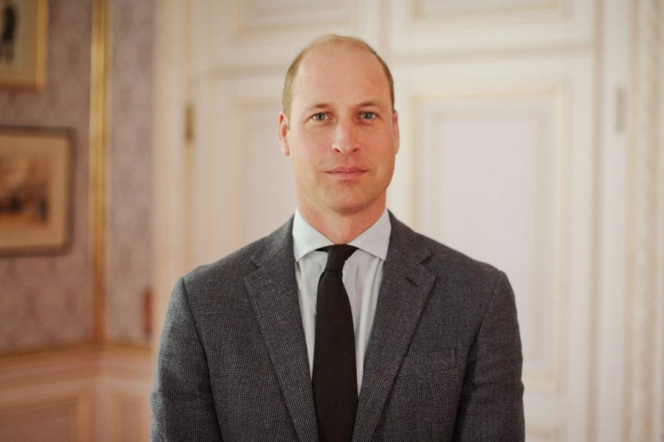 The Prince of Wales filming his pre-recorded speech that will be played at the Earthshot Prize Innovation Summit in New York on Wednesday (The Earthshot Prize/Bloomberg Philanthropies/PA) (PA Media)