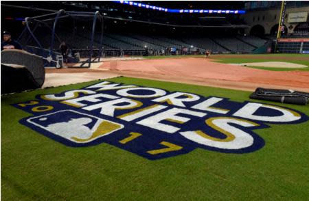 A view of Minute Maid Park in Houston before World Series Game 3. (Getty Images)