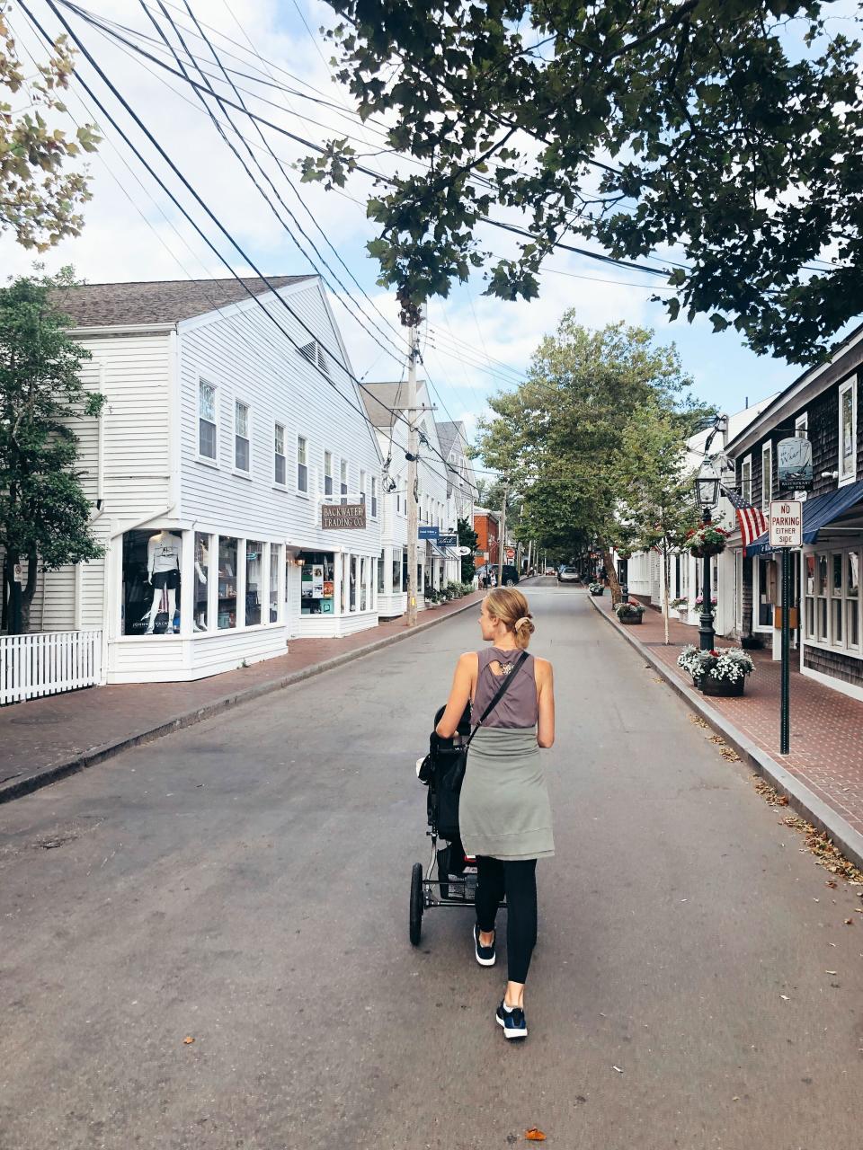 new mom stroller walk