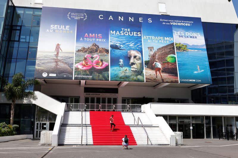 Cannes prepares for the 74th Cannes International Film Festival in Cannes