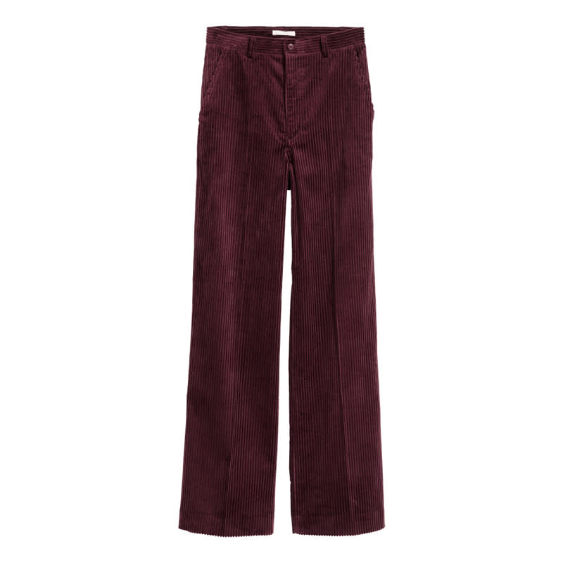 <a rel="nofollow noopener" href="http://rstyle.me/n/cs87u7chdw" target="_blank" data-ylk="slk:Wide-Leg Corduroy Pants, H&M, $60;elm:context_link;itc:0;sec:content-canvas" class="link ">Wide-Leg Corduroy Pants, H&M, $60</a>