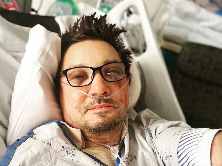 Jeremy Renner recovering after suffering blunt chest trauma and orthopedic injuries in a snow plow accident in Reno, Nevada.
