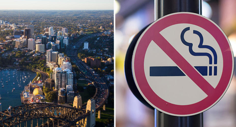 North Sydney councillors have unanimously voted to ban smoking in the CBD. Source: Facebook/North Sydney Council 