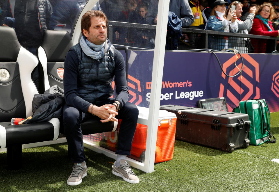 Arsenal manager Joe Montemurro is not underestimating the task ahead in Prague  Action Images via Reuters/John Sibley