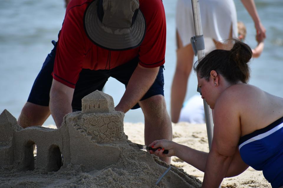 Delaware Seashore State Park held its 43rd annual sandcastle competition on Tower Road oceanside on Saturday, July 8, 2023. Contestants had 4.5 hours to build their best sand castles for the contest.