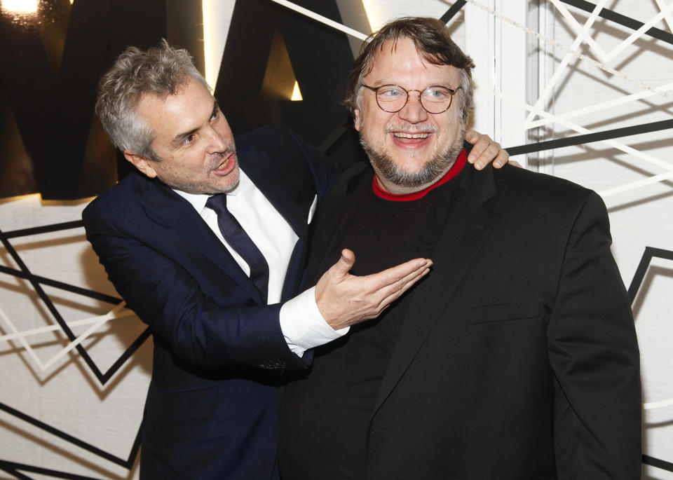 Alfonso Cuarón y Guillermo del Toro (AP)