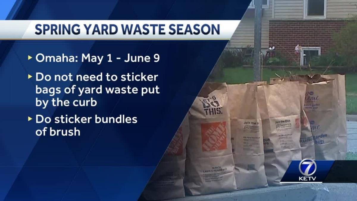 Omaha spring yard waste collection season