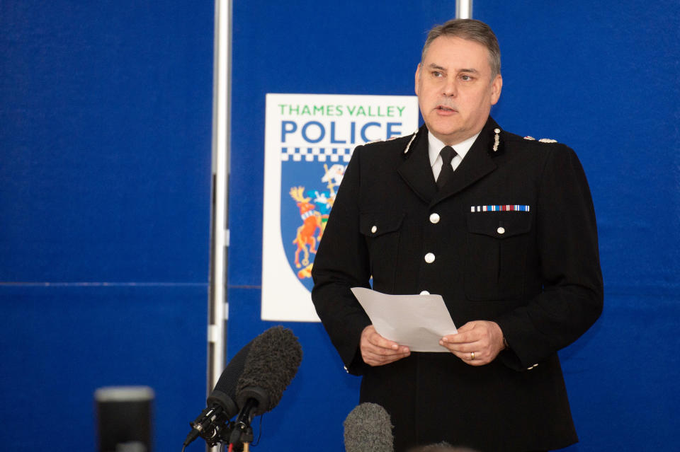 Thames Valley Police Chief Constable John Campbell said PC Harper had been married just a month earlier. (SWNS)