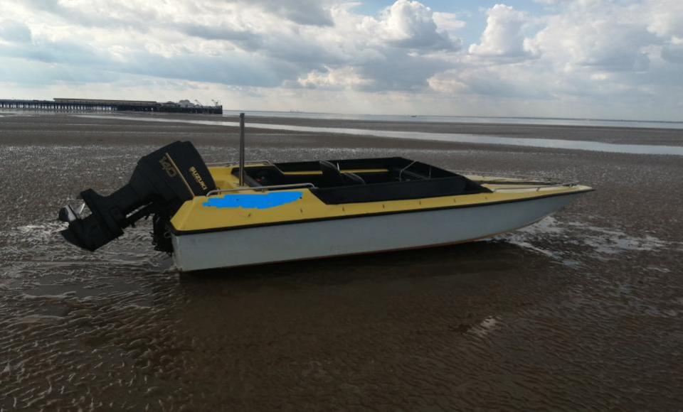 Isle of Wight County Press: One of the grounded vessels east of Ryde Pier