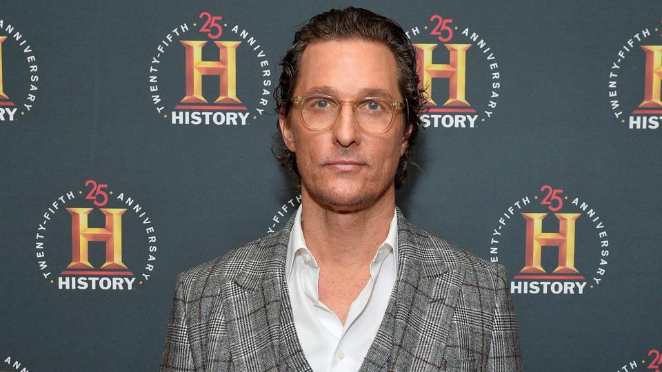 NEW YORK, NEW YORK - FEBRUARY 29: Matthew McConaughey attends HISTORYTalks Leadership &amp; Legacy presented by HISTORY at Carnegie Hall on February 29, 2020 in New York City. (Photo by Noam Galai/Getty Images for HISTORY)