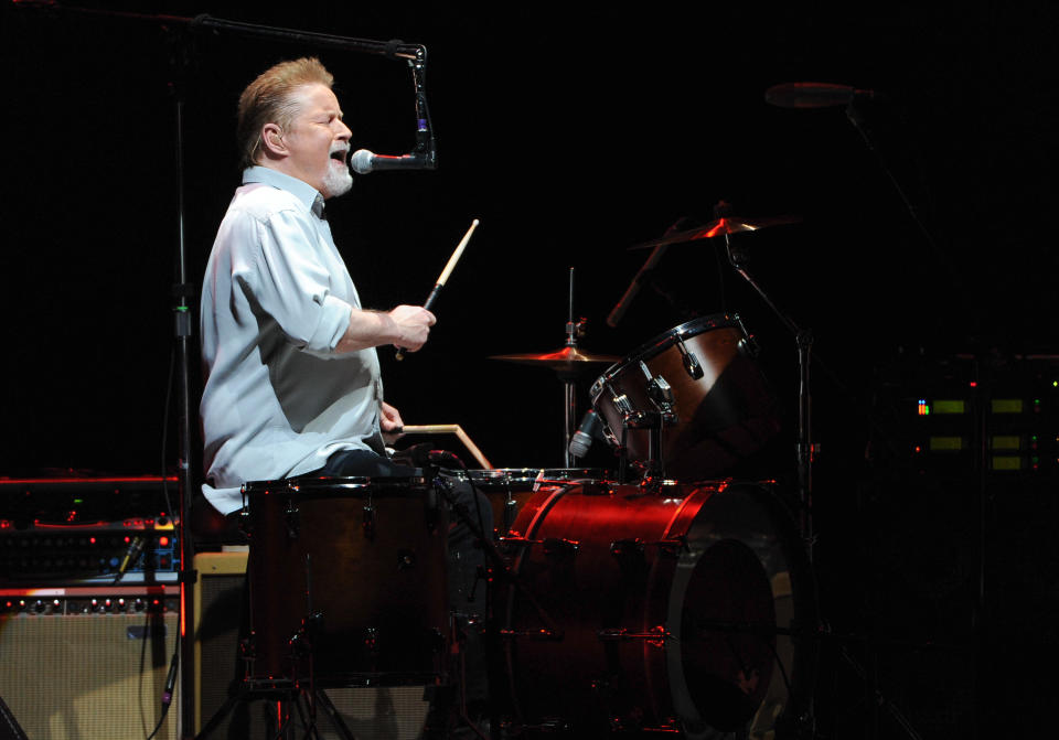 Musician Don Henley of the Eagles performs at Madison Square Garden on Friday, Nov. 8, 2013 in New York. (Photo by Evan Agostini/Invision/AP)