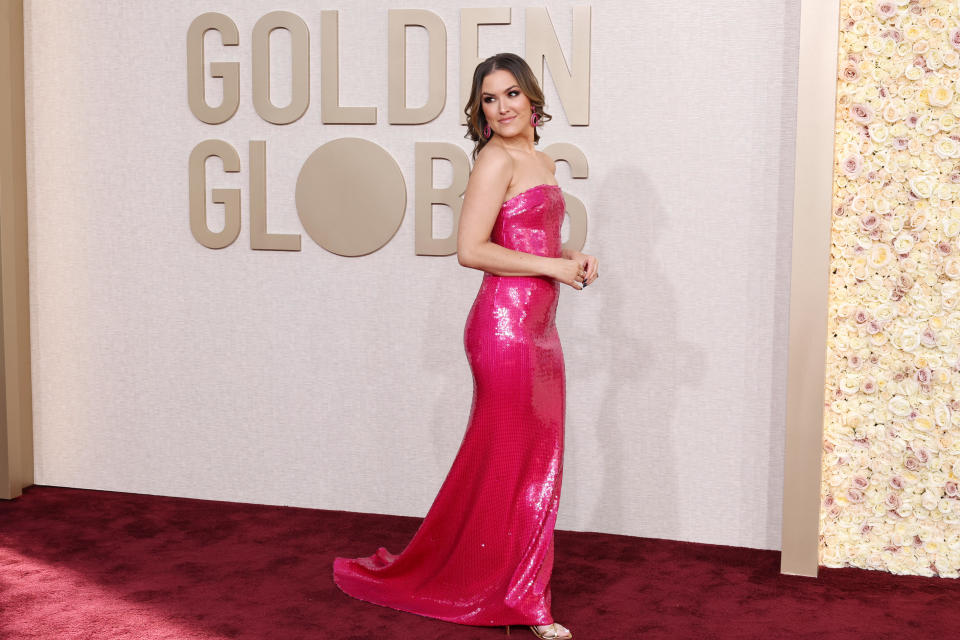 Cassie DiLaura attends the 81st Annual Golden Globe Awards. / Credit: Amy Sussman/Getty Images