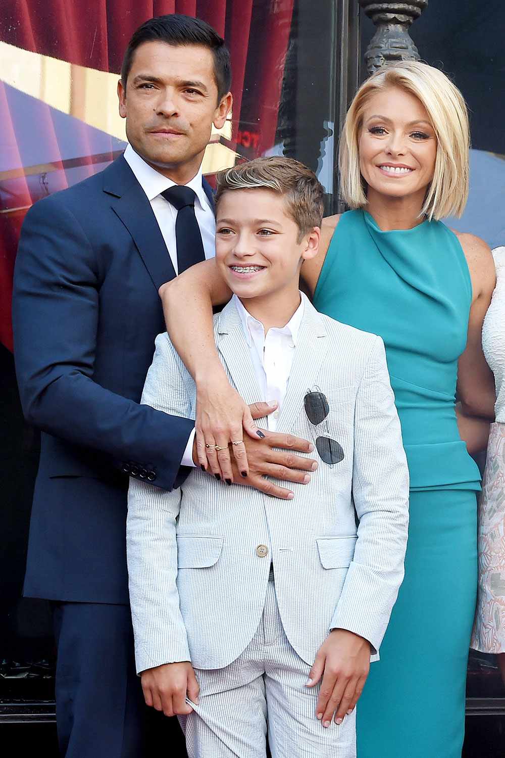 Kelly Ripa, husband Mark Consuelos, Joaquin Consuelos