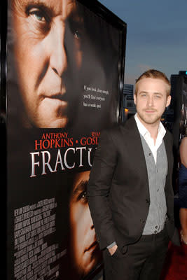 Ryan Gosling at the Los Angeles premiere of New Line Cinema's Fracture