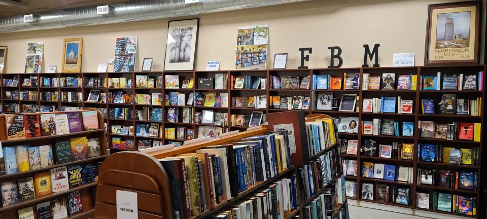 Married couple Dane and Elizabeth Ferguson operate Ferguson Books & More, an independent bookstore in West Fargo, North Dakota.