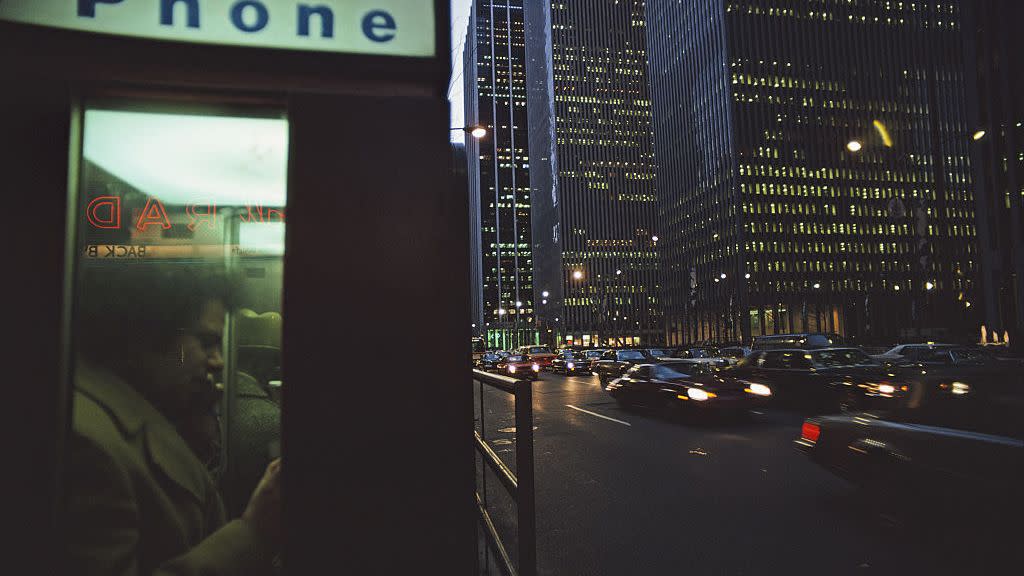 city phone booth