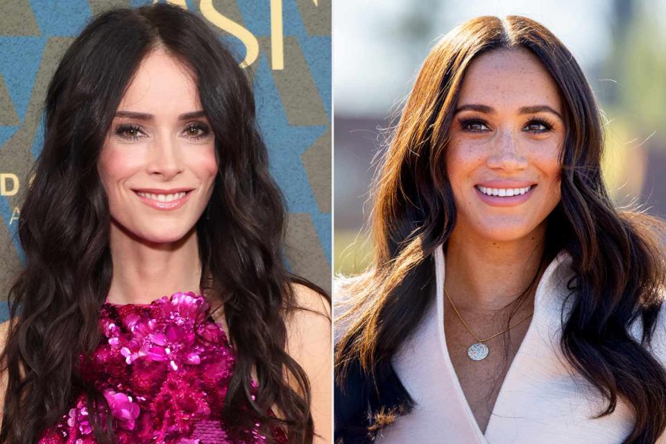 <p>Monica Schipper/Getty, Patrick van Katwijk/Getty</p> Abigail Spencer and Meghan Markle