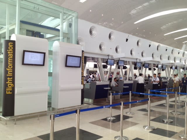 Checking in: The spacious check in lounge at Kuala Namu International Airport. (