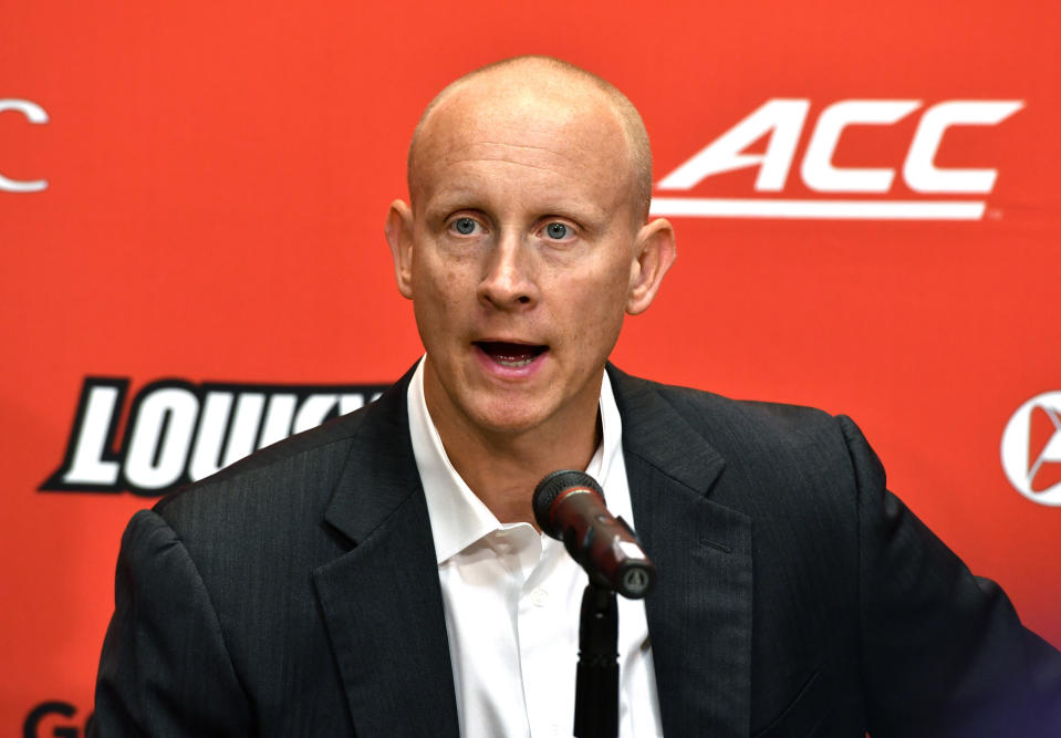 Louisville’s Chris Mack is among the old faces in new places this season. (AP)