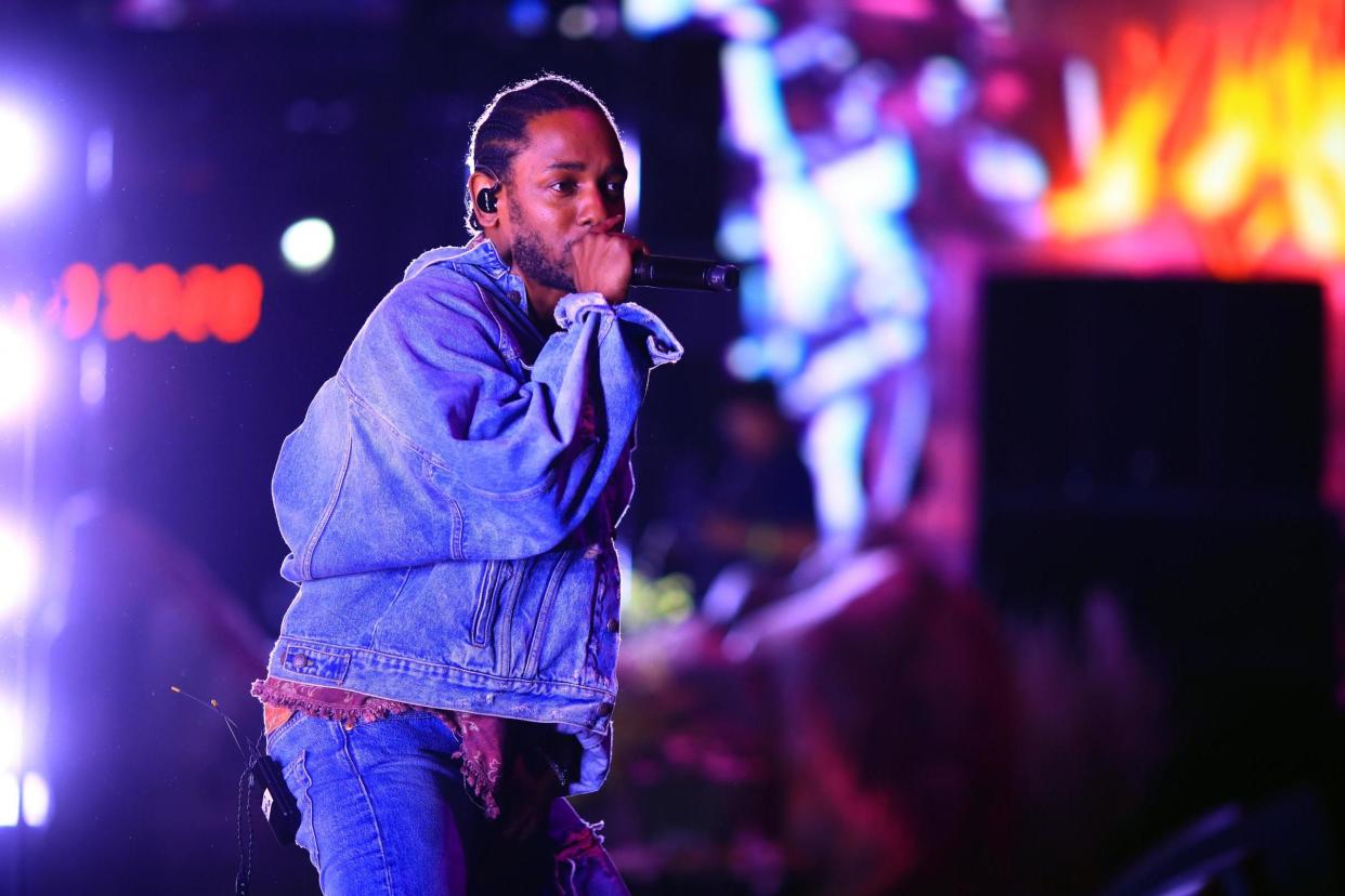 Cut short: Kendrick Lamar cut off a fan for using the N-word: Getty Images for Coachella