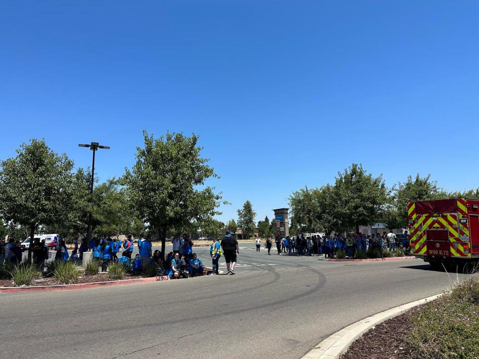 Lodi Walmart employees were evacuated from the store after a fire broke out on the roof on Saturday, June 22, 2024.