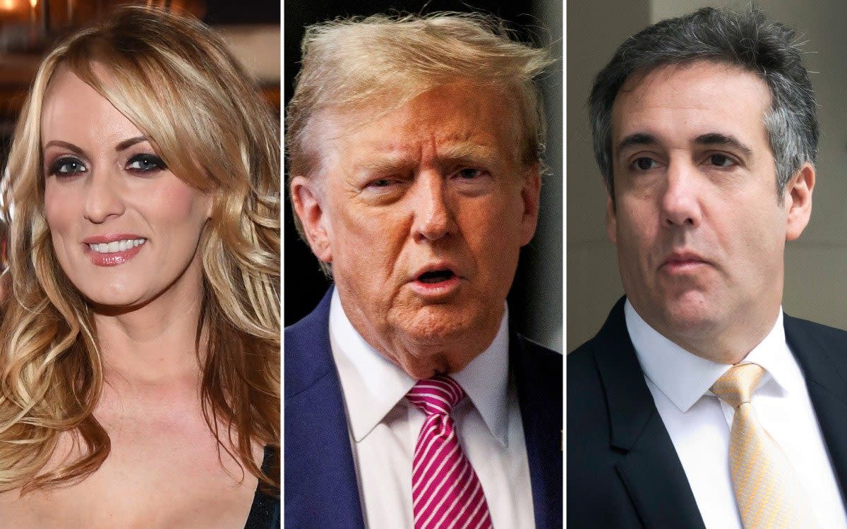 Stormy Daniels, Donald Trump and Michael Cohen