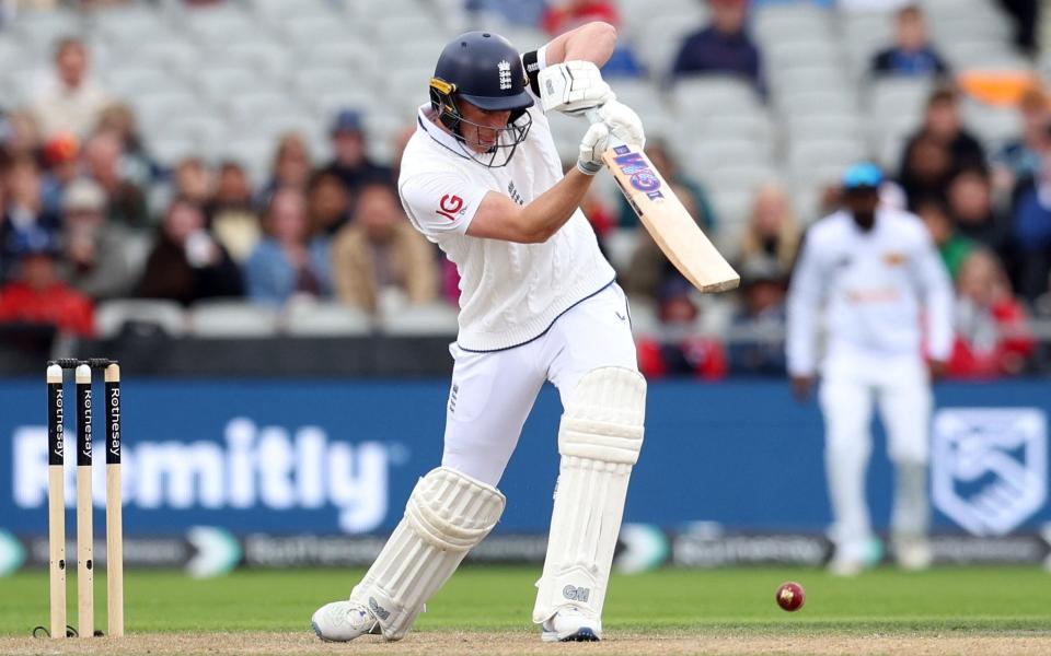 England's Dan Lawrence in action