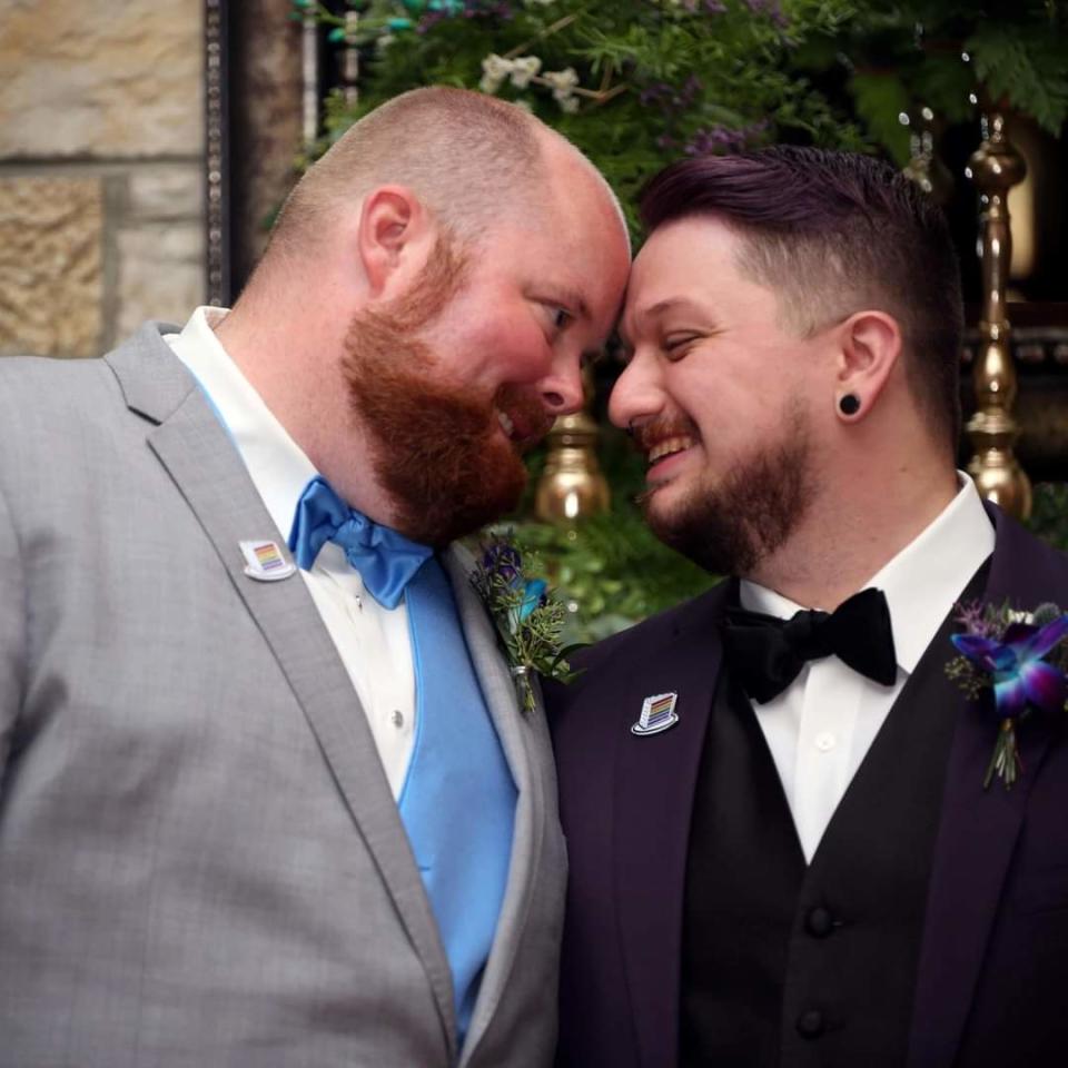 Joe and Erik Czech-Swanson have been married for two years. Erik began the group LGBT Waukesha to remind Waukesha's LGBTQ+ community that they are not alone.