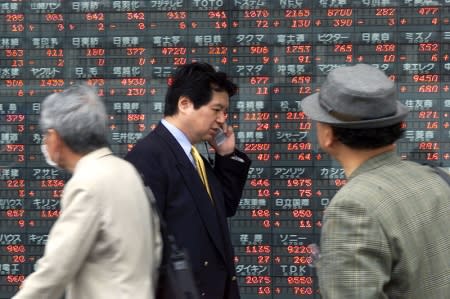Asian equities continued to fall in after trade on Monday