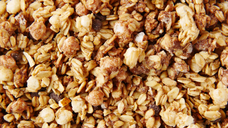 Granola as background