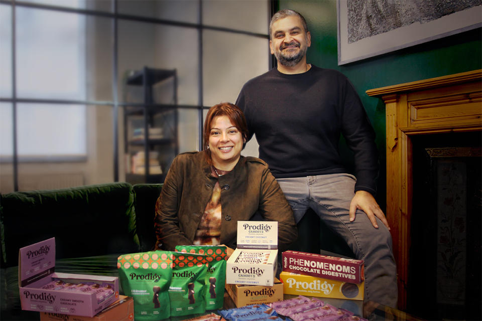 Prodigy Snacks' co-founders Neena and Sameer Vaswani. Photo: Prodigy Snacks