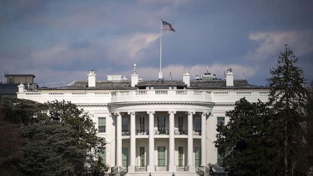 PHOTO: An American flag flies outside the White House in Washington, Jan. 22, 2021.  (Bloomberg via Getty Images, FILE)