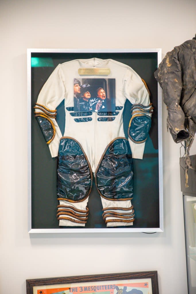 One of the white suits worn by the “troopers” in “Spaceballs.” Josh New for NY Post