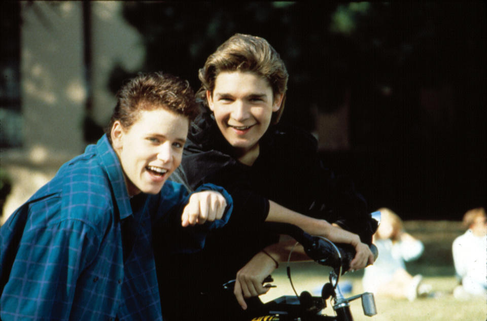 Corey Feldman and Corey Haim in 'License to Drive.' The two teen icons first met while auditioning for 'The Goonies' (Photo: 20th Century Fox Film Corp./Courtesy: Everett Collection)