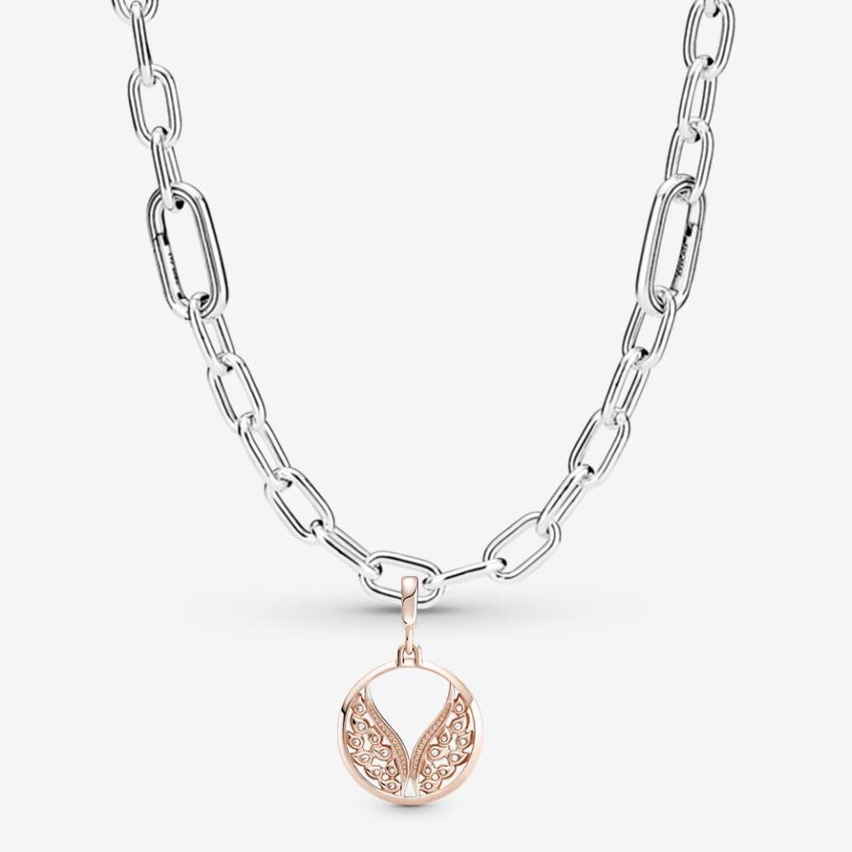 Pandora ME Burning Wings Medallion Necklace Set. Image via Pandora.