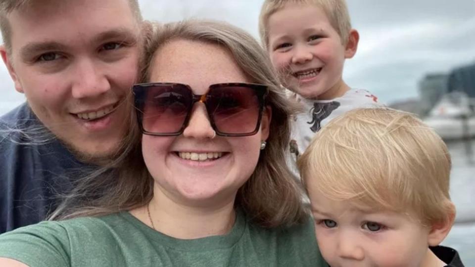 Kassandra Sweeney and her two sons Benjamin and Mason were found dead in their home last week (GoFundMe)