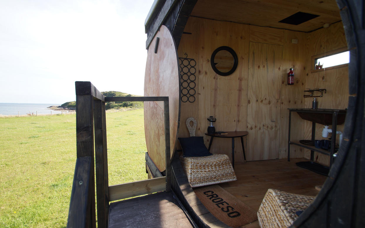 Animated Forest is distinctly Hobbit-like with its huge, circular, wooden sliding door