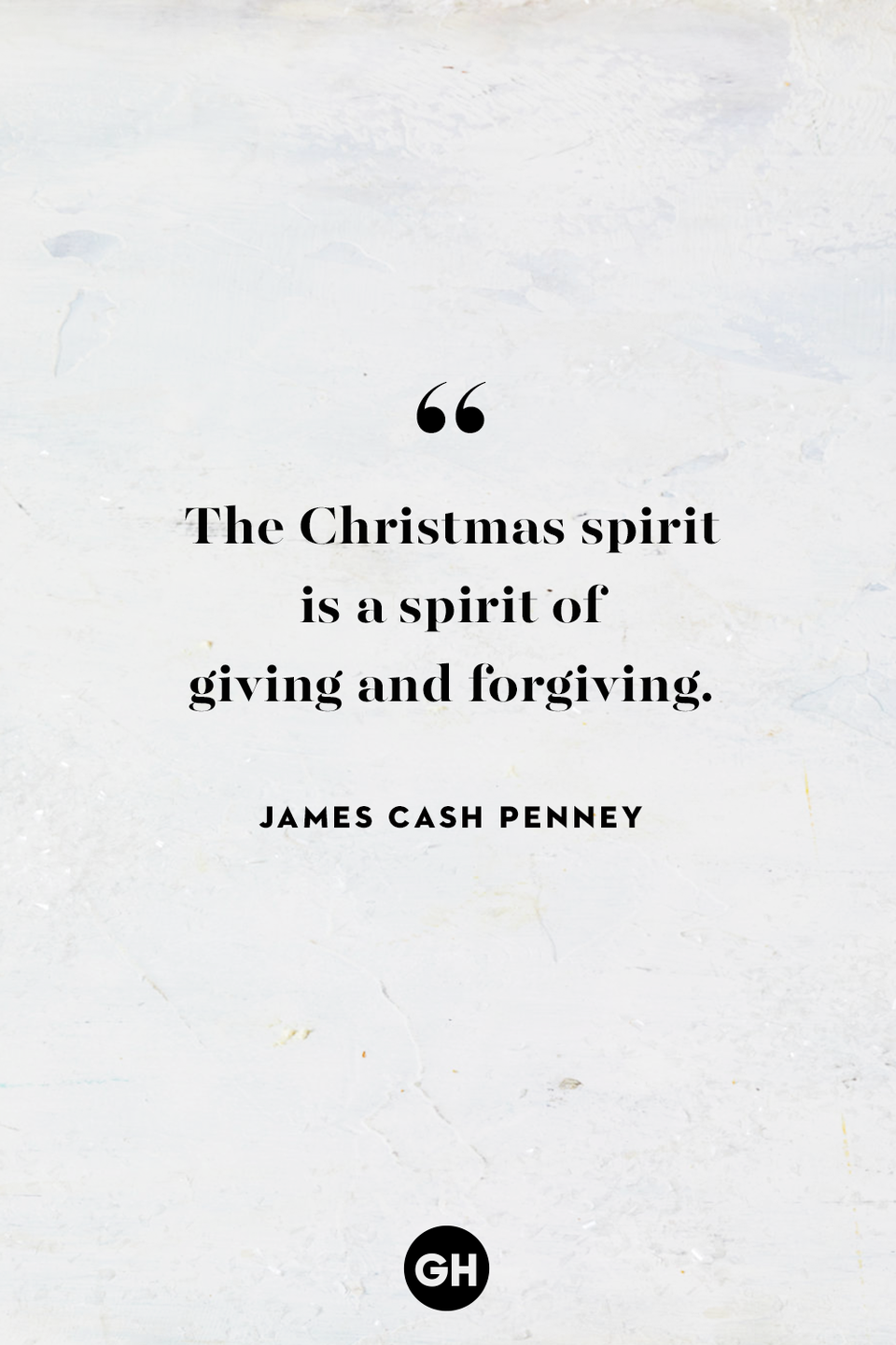 <p>The Christmas spirit is a spirit of giving and forgiving.</p>