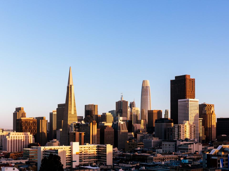 Die Skyline in San Francisco. - Copyright: Alexander Spatari/Getty Images