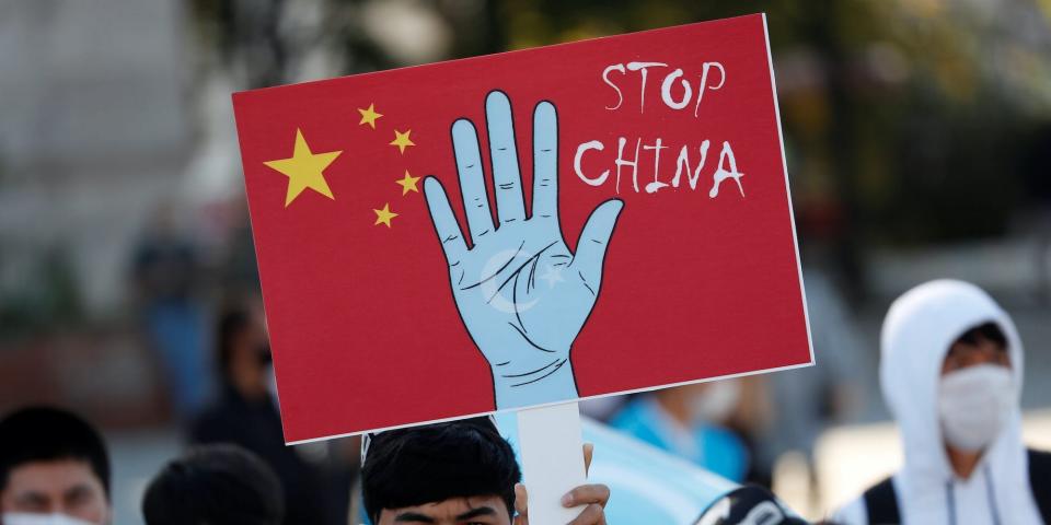 uighur protest china