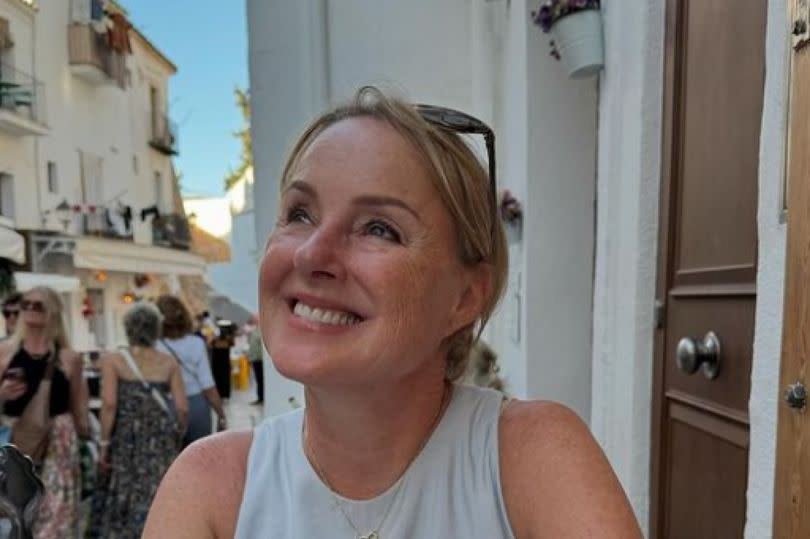 Sally during her break in Ibiza -Credit:Sally Dynevor Instagram