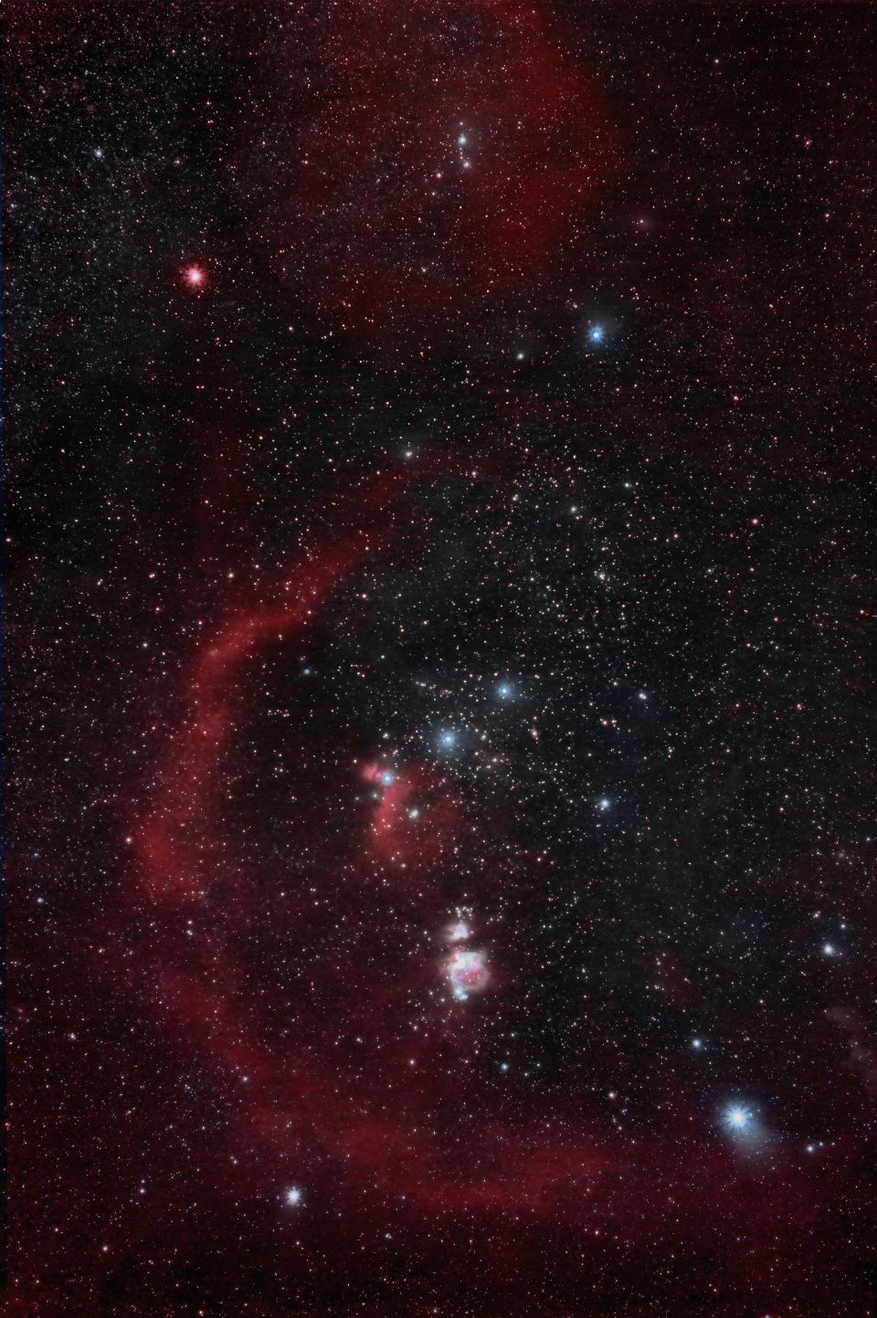 Scott MacNeill captured this photograph of the constellation Orion at Frosty Drew. He says the camera can pick up colors in night sky that the naked eye cannot.