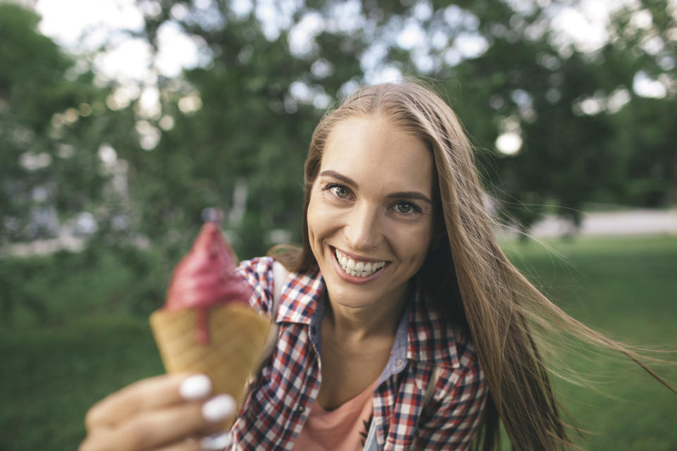 There’s a free ice cream cone up for grabs. (Getty Images)