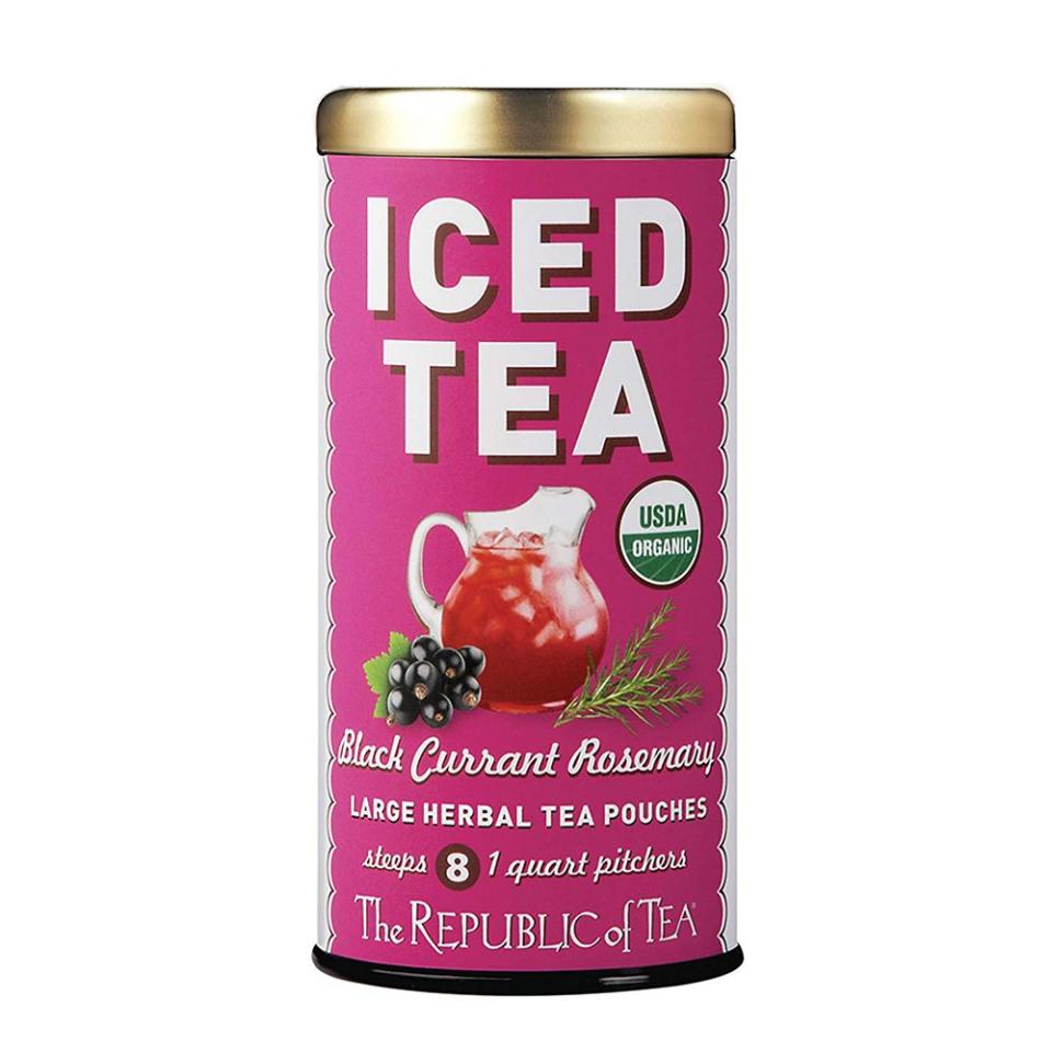 6) The Republic of Tea Organic Black Currant Rosemary Iced Tea