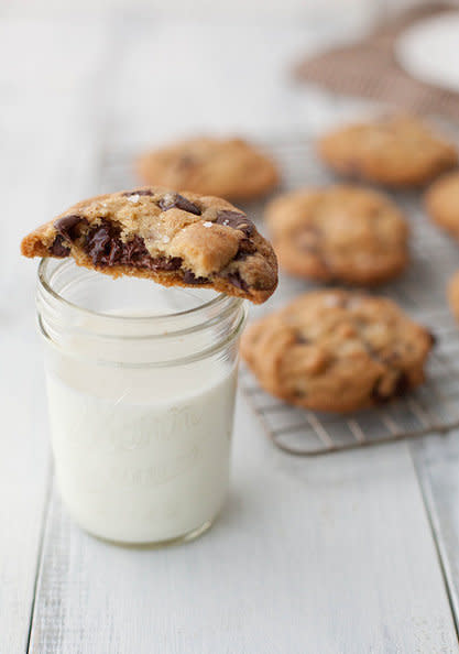 <strong>Get the <a href="http://www.annies-eats.com/2013/01/11/chocolate-chip-cookies-with-nutella-brown-butter-and-sea-salt/" target="_blank">Chocolate Chip Cookies with Nutella, Brown Butter and Sea Salt recipe</a> from Annie's Eats</strong>