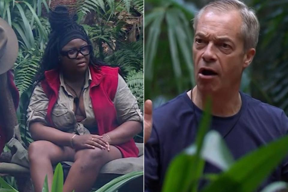 Nella Rose also clashed with Nigel Farage on ‘I’m a Celebrity’ 2023 (ITV)