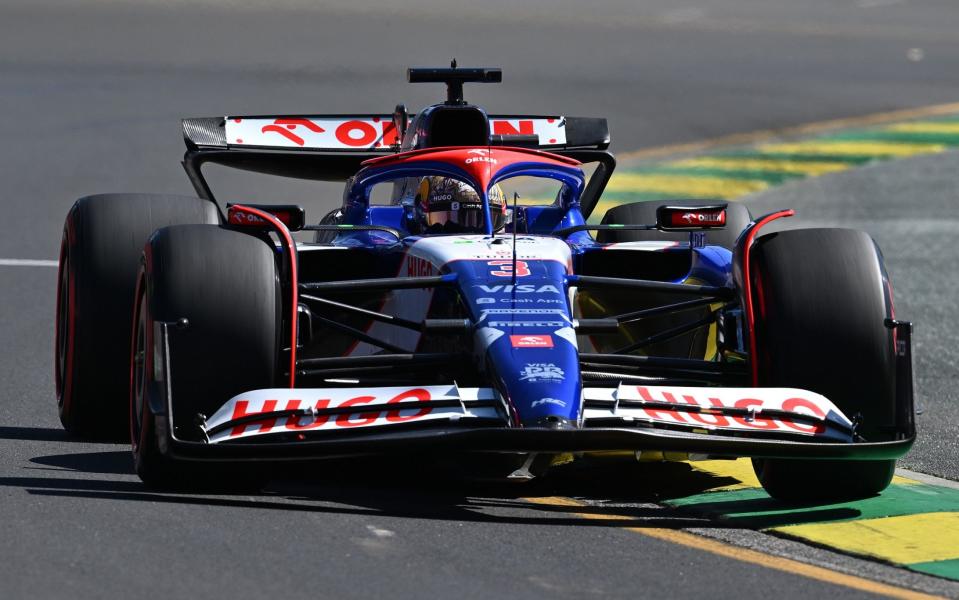 Daniel Ricciardo of RB in action during Free Practice One ahead of the Formula 1 Australian Grand Prix, at the Albert Park Grand Prix Circuit in Melbourne, Australia, 22 March 2024.