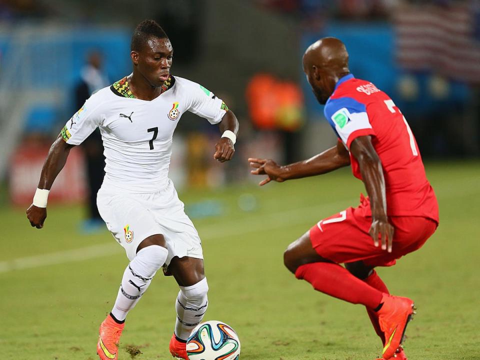 Christian Atsu in action for Ghana at the 2014 World Cup (Getty Images)